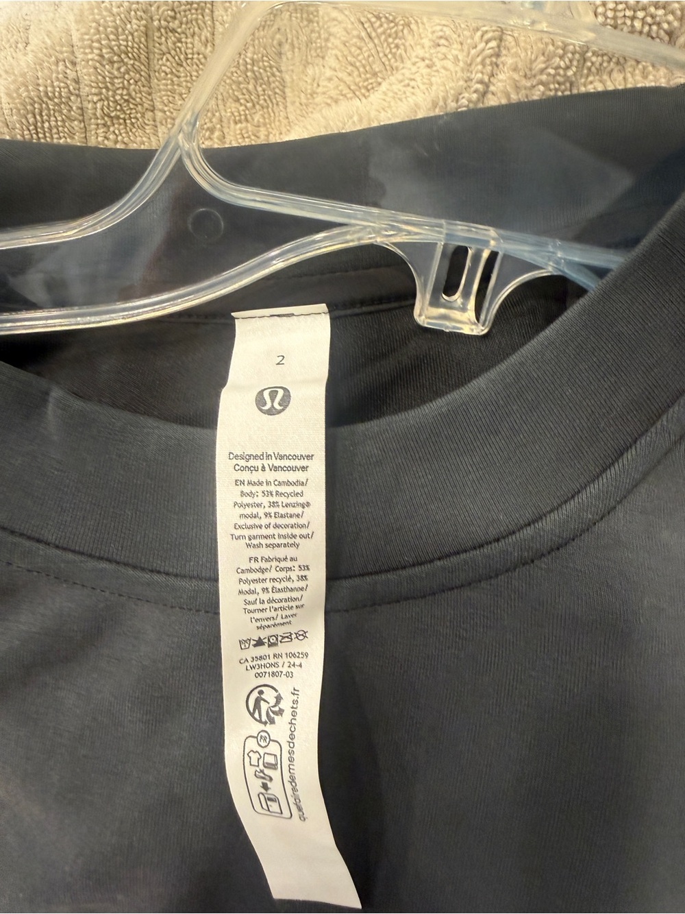 Lululemon Softstreme Perfectly oversized cropped crew View 3